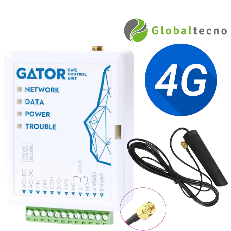 gsm gator 4g, sistema de apertura remota gsm llamada celular