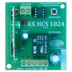 Receptor Rossi 433 mhz Rolling code - 1 canal cr hcs